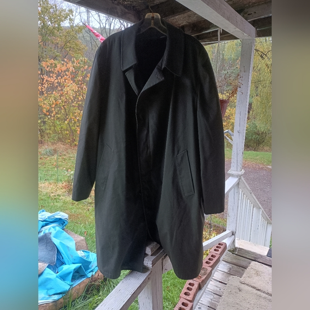 Men's Vintage Dark Grey Londontown Clipper Mist Trench Coat
